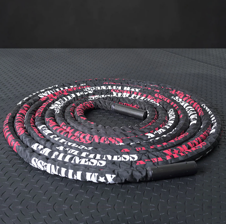 Corde de combat XM FITNESS 50' Premium avec manchon - Corde de gymnastique de 1,5