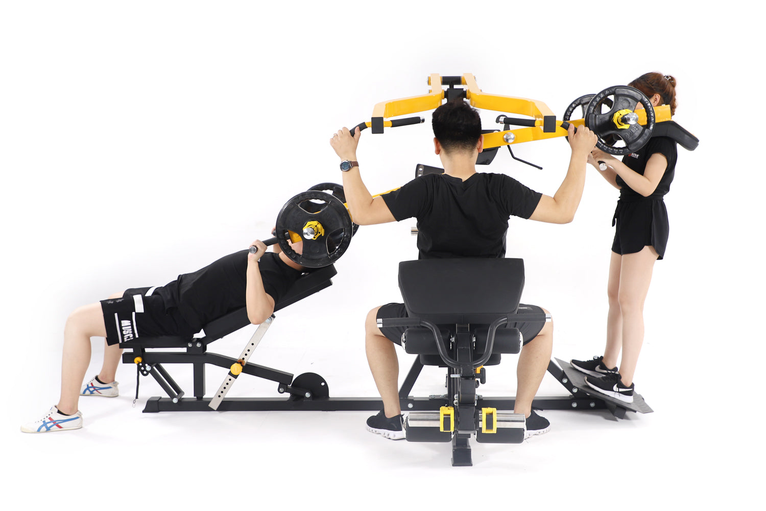 Al-167 Light-Commercial Equipment Three Person Function Trainer - Fitness Dépôt +