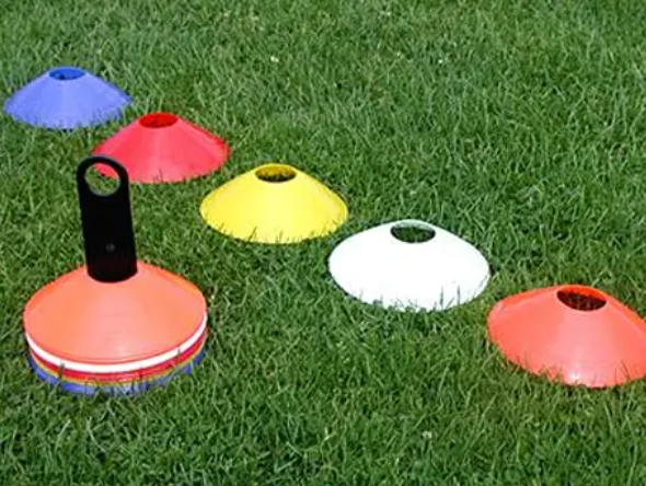 Agility Disc Set, 50 Pieces with Holder