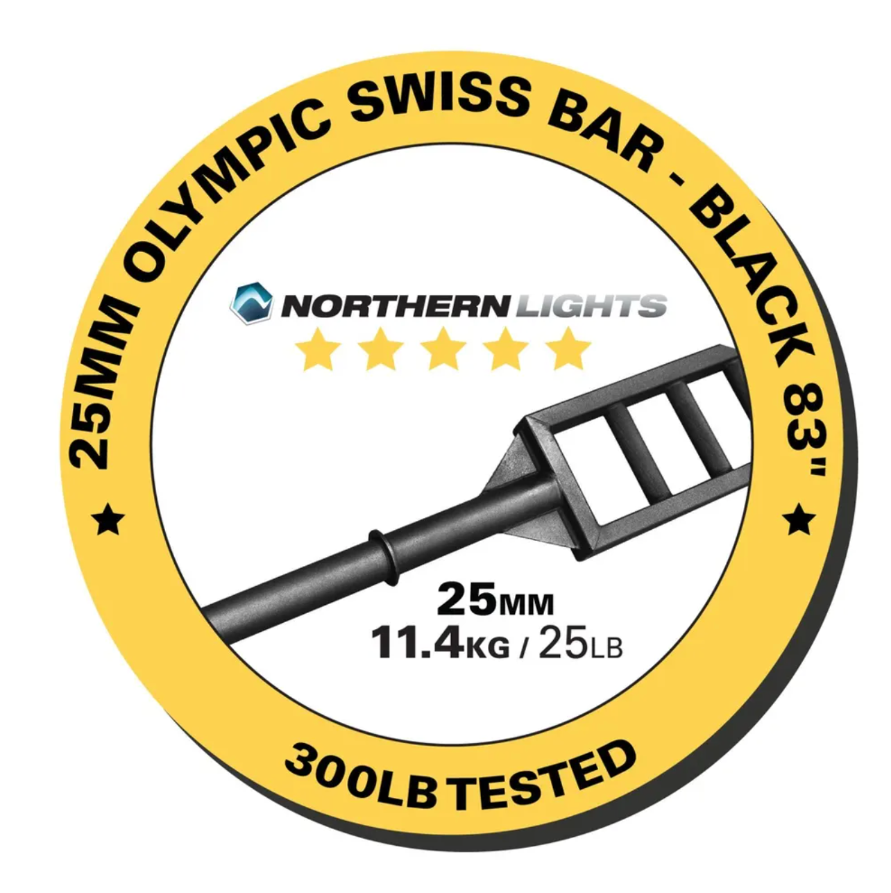 Northern Lights Olympic Swiss Bar - Black