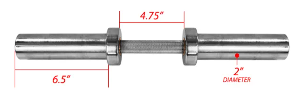 Northern Lights Olympic Dumbbell Handle with Brass Bushings