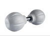 Northern Lights Double Massage Ball, Adjustable Length, Gray with Black Handle