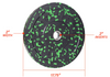 <tc>Northern Lights Fleck Olympic Bumper Plate, 25 lb, Green</tc>