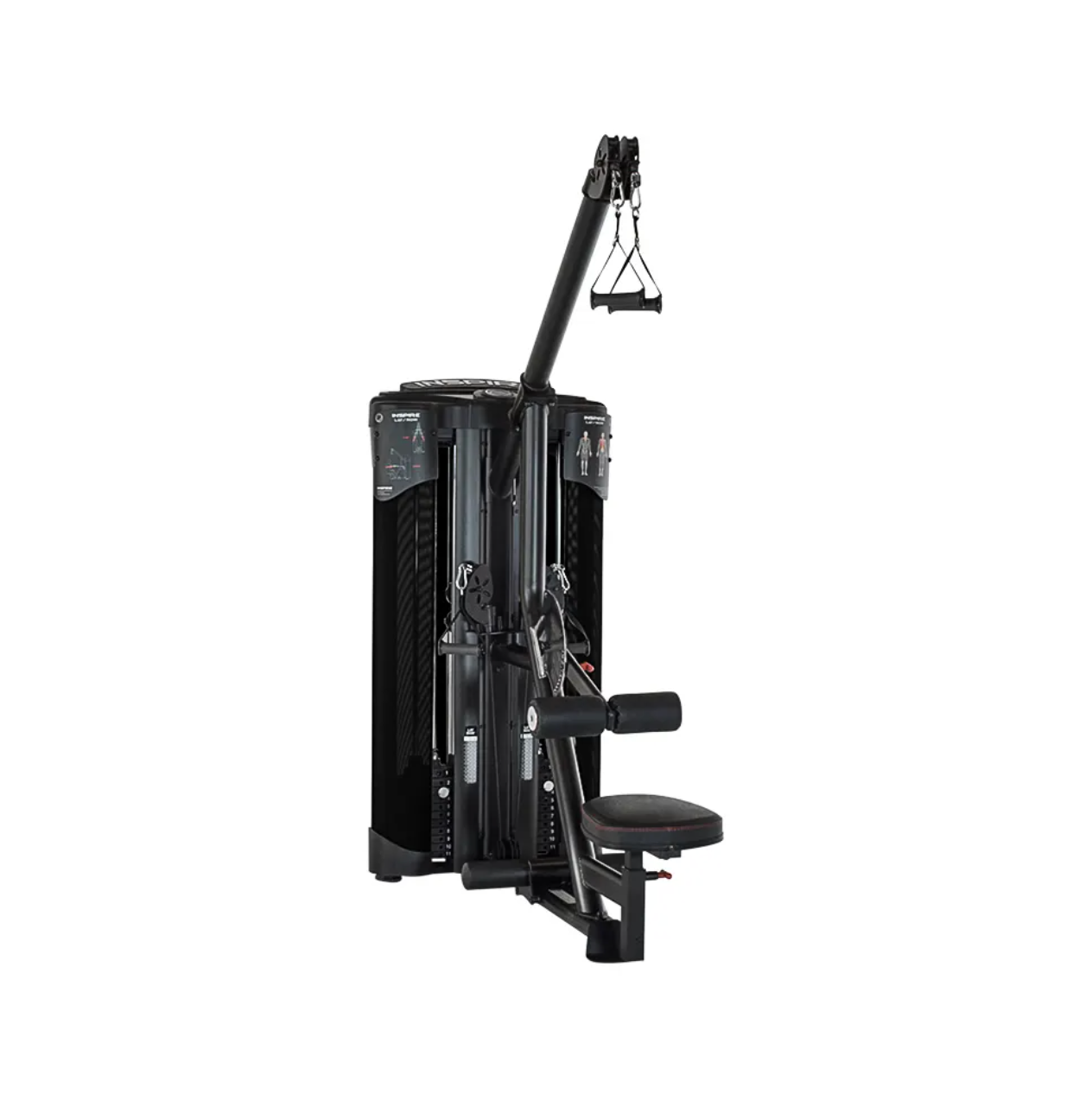 Inspire Fitness Commercial Dual Lat, Row, avec UpRight, 2x100