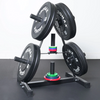 <tc>Ironax Olympic Weight Rack and Bumper Plate</tc>