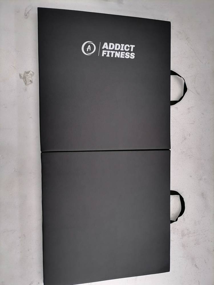 Tapis d'exercice noir pliable Addict Fitness