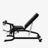 Banc de musculation Al-3018 avec attachement leg curl, leg extension et preacher curl - Fitness Dépôt +