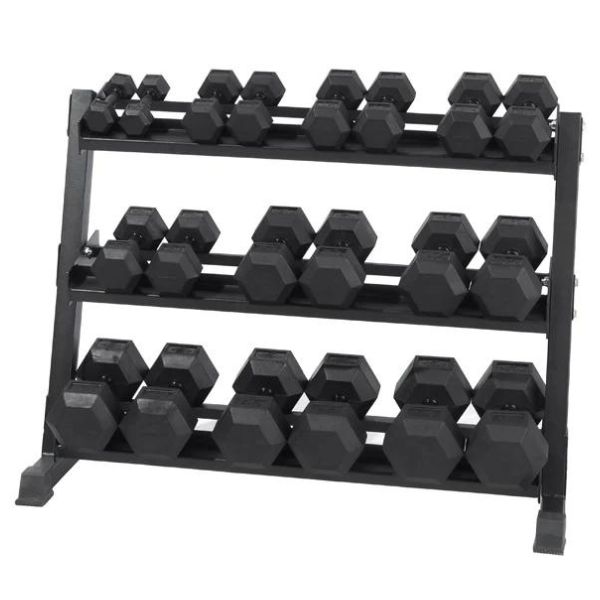 XM FITNESS 3-Tier Dumbbell Storage Rack